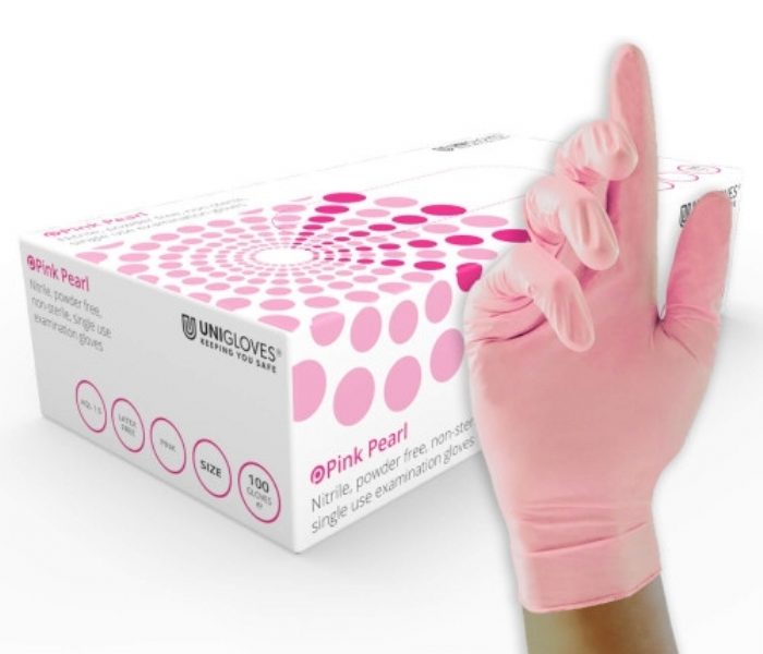 UNIGLOVES Nitrile Glove ''Pink Pearl''
