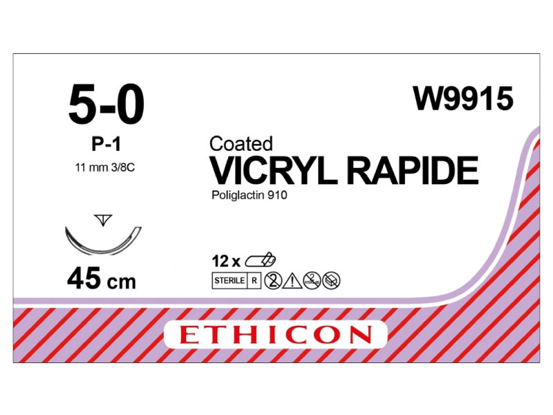 Vicryl Rapide (Polyglactin 910) Suture Size: Vicryl Rapide
