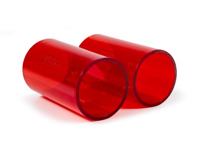Red Polycarbonate Mouse Tube