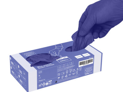 SafeDon SD912 Blue Nitrile Powder Free Exam Gloves