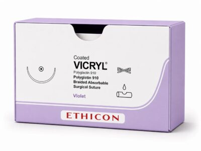Ethicon VICRYL Coated Polyglactin 910 Braided Absorbable Surgical Suture MPVR489H